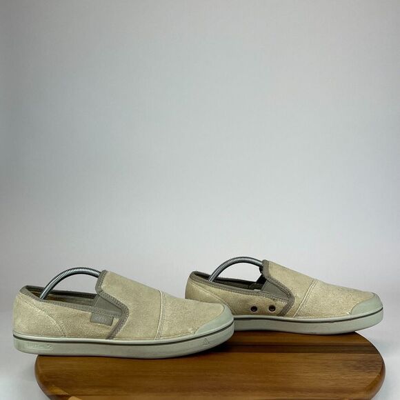 New Mens Keen Eldon Harvest Beige Suede Sneakers Shoes Slip On Walking Size 10.5 - Picture 1 of 12